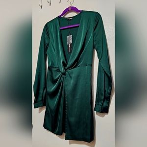 Silky smooth green dress